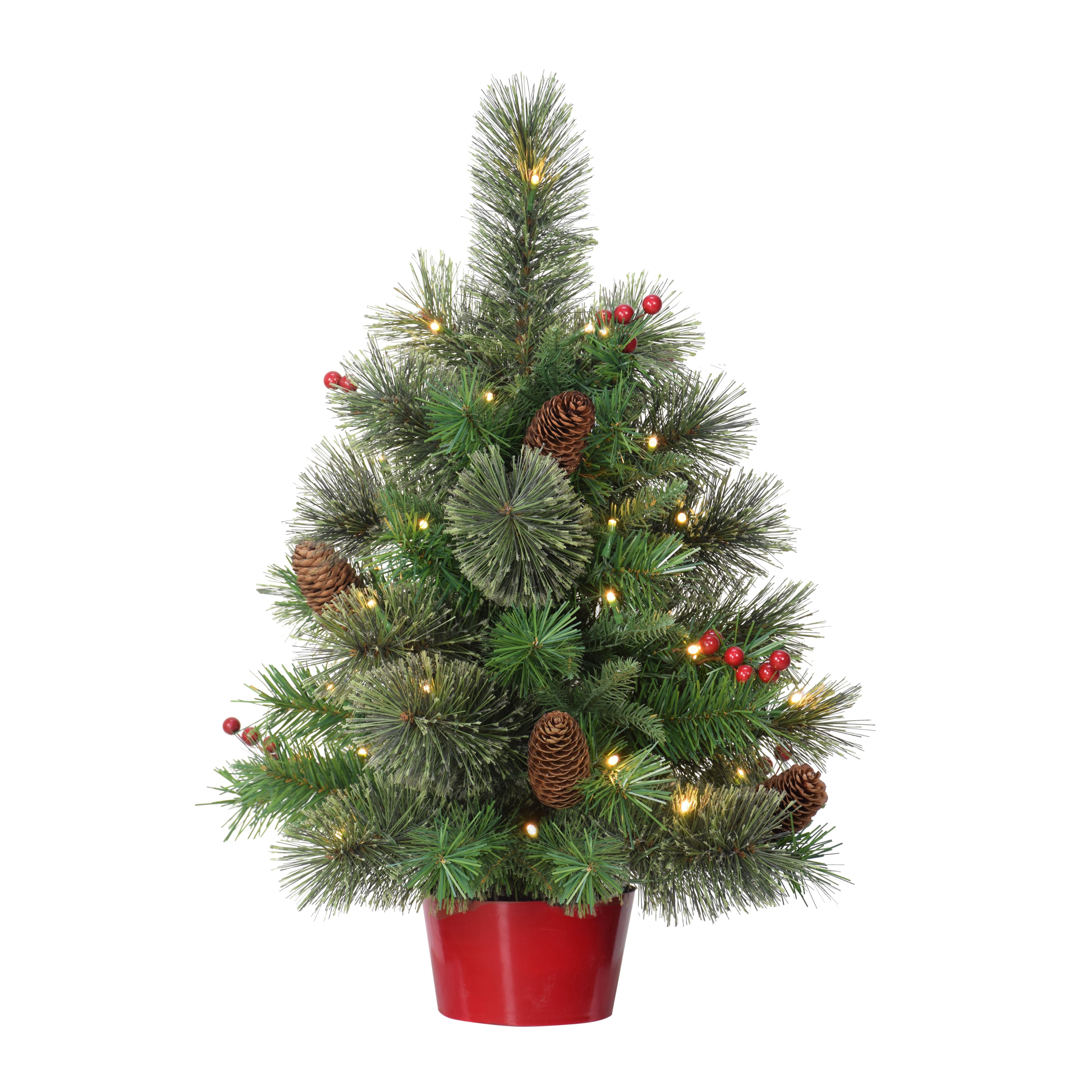 2ft Pre-Lit Table Top Christmas Tree